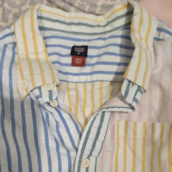 Rowing Blazer × Target Multicolor Striped Kids Shirt Size S (6/7) - Picture 2 of 5